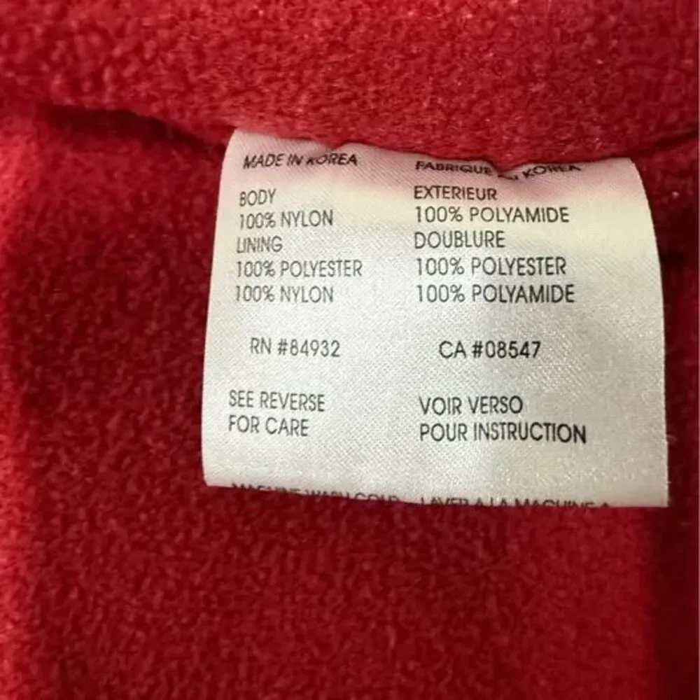 CCM NHL Hockey Colorado Avalanche Winter Jacket Fleece Lined Red Hooded Large